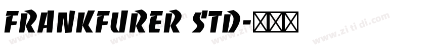 Frankfurer std字体转换